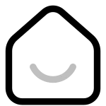 Home Smile SVG Icon